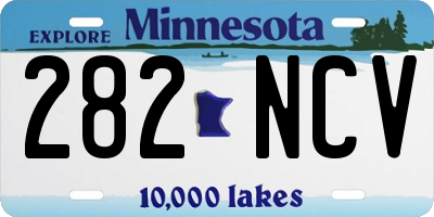 MN license plate 282NCV