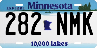 MN license plate 282NMK