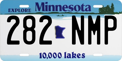 MN license plate 282NMP
