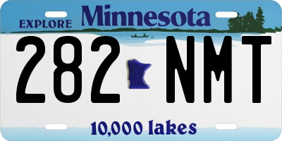MN license plate 282NMT