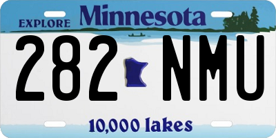 MN license plate 282NMU