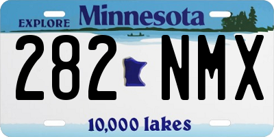 MN license plate 282NMX