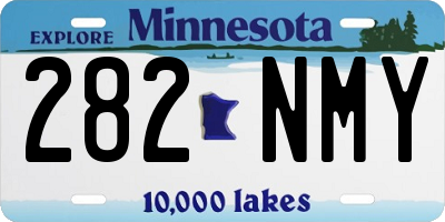 MN license plate 282NMY