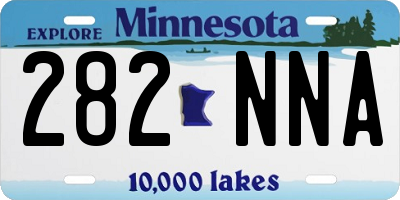 MN license plate 282NNA