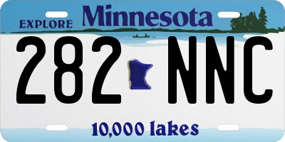 MN license plate 282NNC