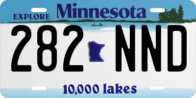 MN license plate 282NND