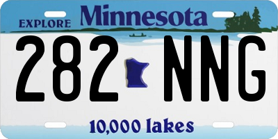 MN license plate 282NNG