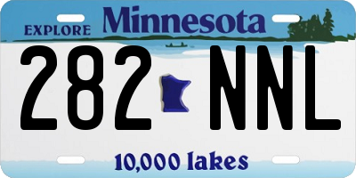 MN license plate 282NNL