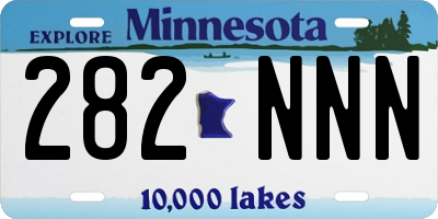MN license plate 282NNN