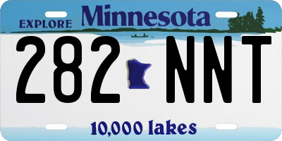 MN license plate 282NNT