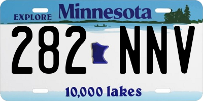 MN license plate 282NNV