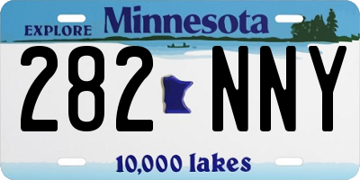 MN license plate 282NNY