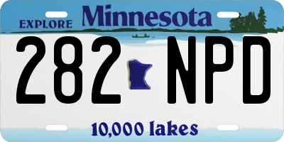 MN license plate 282NPD