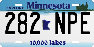 MN license plate 282NPE