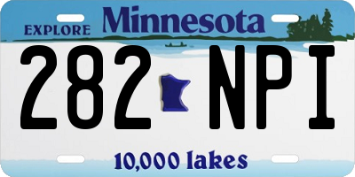 MN license plate 282NPI