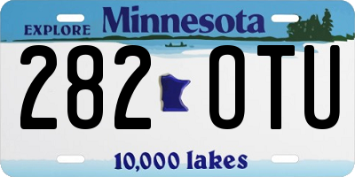 MN license plate 282OTU
