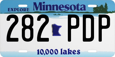 MN license plate 282PDP