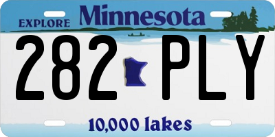 MN license plate 282PLY
