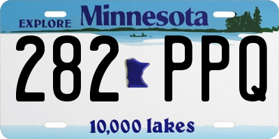 MN license plate 282PPQ