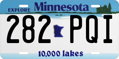 MN license plate 282PQI