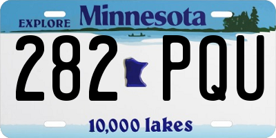 MN license plate 282PQU