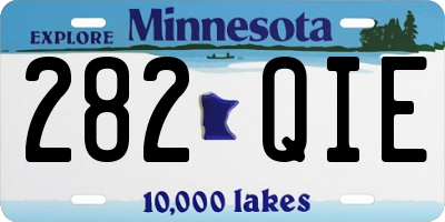 MN license plate 282QIE