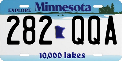 MN license plate 282QQA