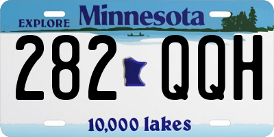 MN license plate 282QQH