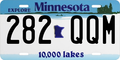 MN license plate 282QQM