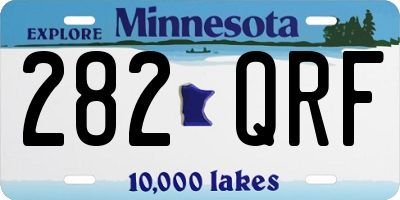 MN license plate 282QRF
