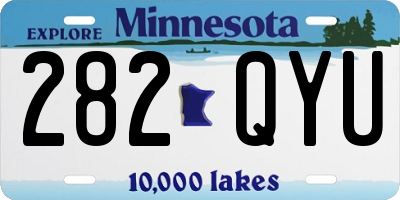 MN license plate 282QYU