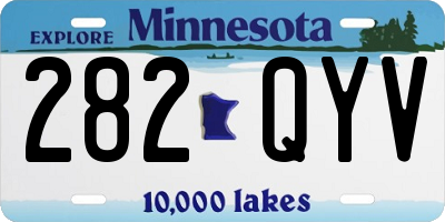MN license plate 282QYV
