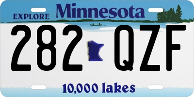 MN license plate 282QZF