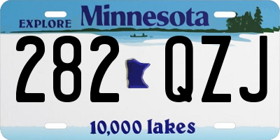 MN license plate 282QZJ