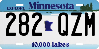 MN license plate 282QZM