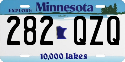 MN license plate 282QZQ