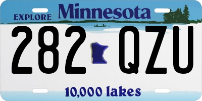 MN license plate 282QZU