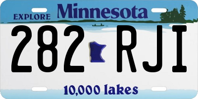MN license plate 282RJI