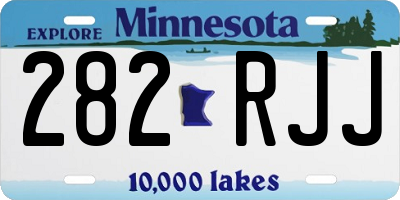 MN license plate 282RJJ