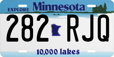 MN license plate 282RJQ
