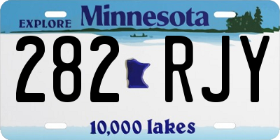MN license plate 282RJY