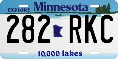MN license plate 282RKC