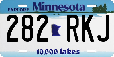 MN license plate 282RKJ