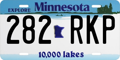 MN license plate 282RKP