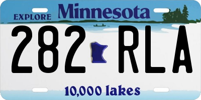 MN license plate 282RLA