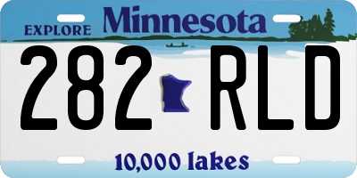 MN license plate 282RLD