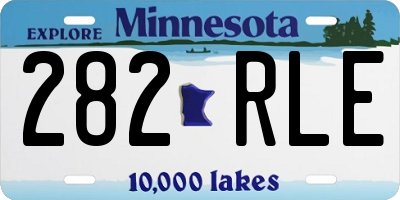 MN license plate 282RLE