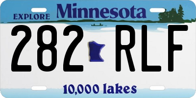 MN license plate 282RLF