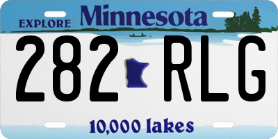 MN license plate 282RLG