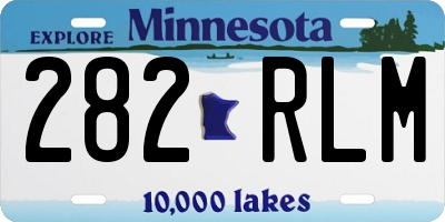 MN license plate 282RLM